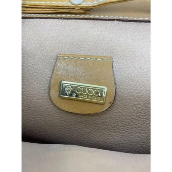 GUCCI Vintage Flap Coated Canvas Crossbody Bag - Picture 8 of 12